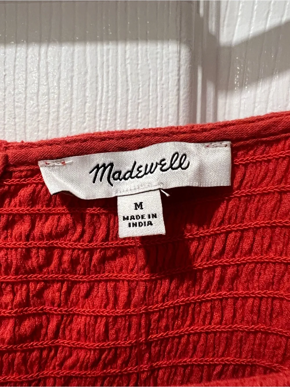Madewell burnt orange